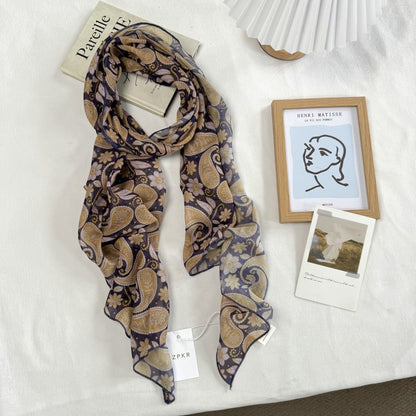 Scarvii - Semi-Sheer Print Scarf