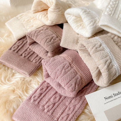 Rufia - 4 Pairs Solid Color Socks product image 3