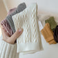 Rufia - 4 Pairs Solid Color Wool-Blend Socks