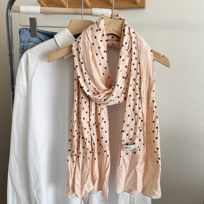 Scarvii - Polka Dot Looped Drape Scarf