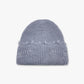 Haila - Solid Color Distressed Frayed Knitted Hat for Women