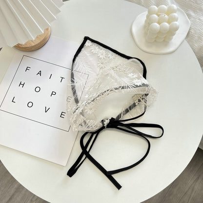 Scarvii - Lace Headband with Black Trim