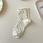 Rufia - Japanese Polka Dot Mid-Calf Socks