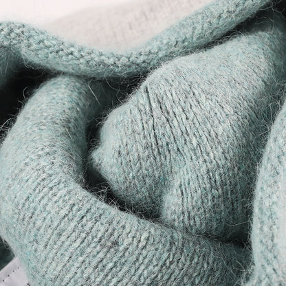 Blush Pink reversible contrast-edge knit beanie product view