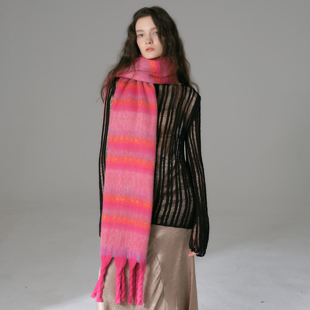 Scarvii - Vintage Long Stripe Scarf