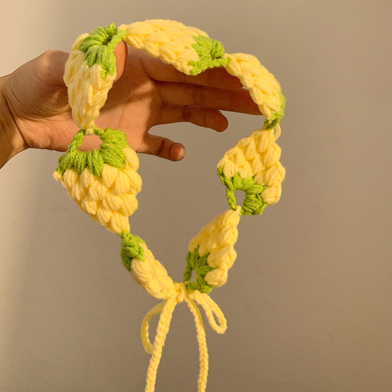 Strawberry Handwoven Headband