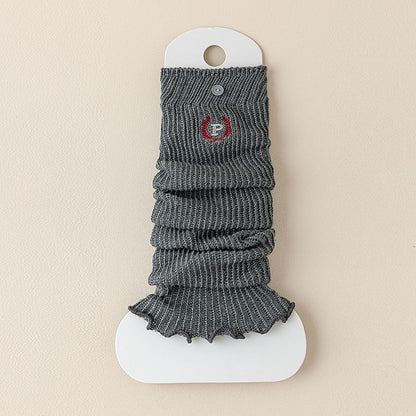 Rufia - Y2K Style Slouch Rib Knit Winter Leg Warmers