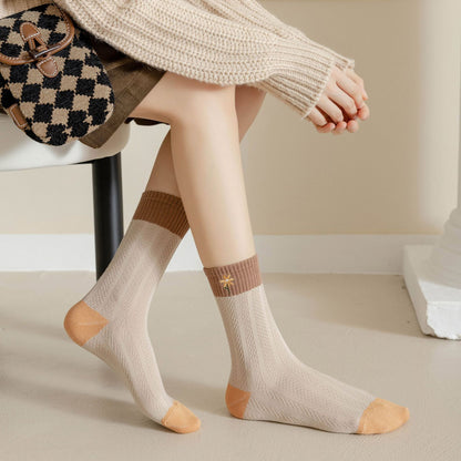 Rufia - Brown Floral Women's Socks