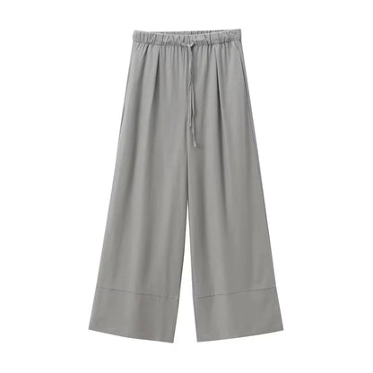 Vesty - Cross-Neck Two-Piece Set (Top + Pants)