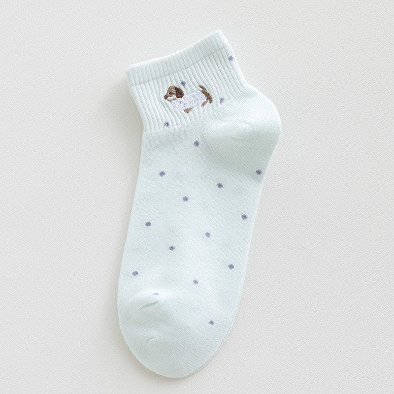 Rufia - Tiny Puppy Dot Pattern Ankle Socks product image 13