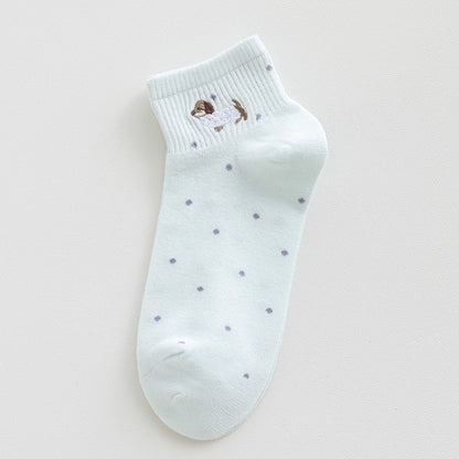 Rufia - Tiny Puppy Dot Pattern Ankle Socks product image 13