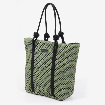 Cosbai - Large Capacity Single Shoulder Tote Straw Bag