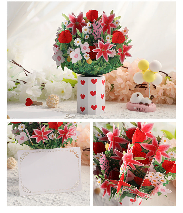 Cardoi - 3D Bouquet Card for Mother's Day