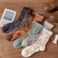 Rufia - Bohemian Embossed Floral Socks