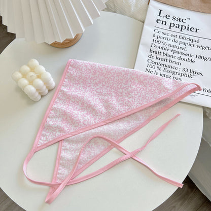 Pink Floral Fabric Headband