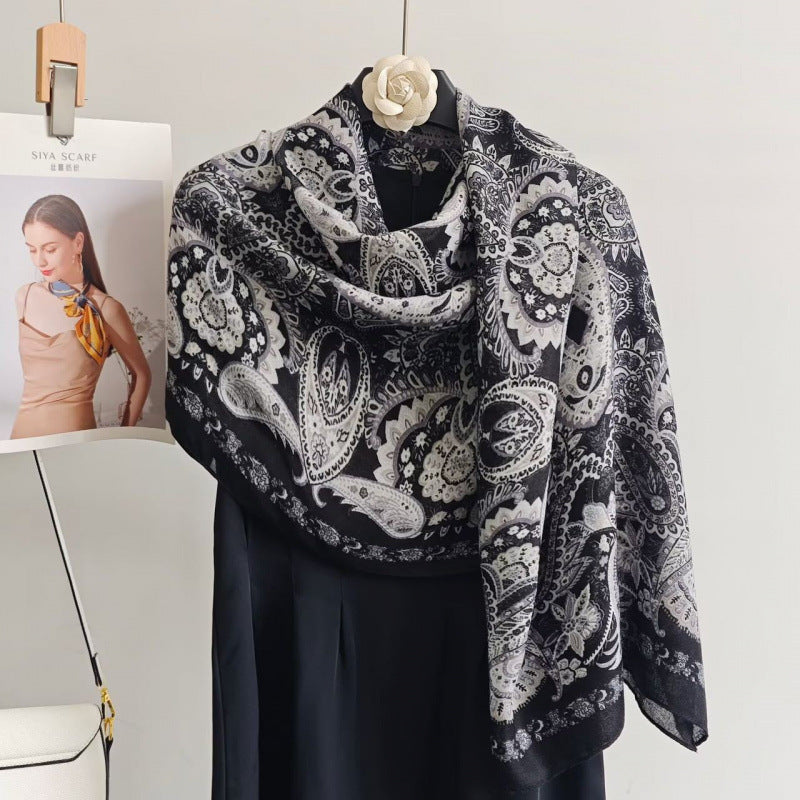 Scarvii - Paisley Floral Medallion Scarf