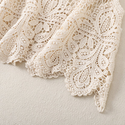 Crosa -  Vintage Crochet Hollow-Out Tank Top
