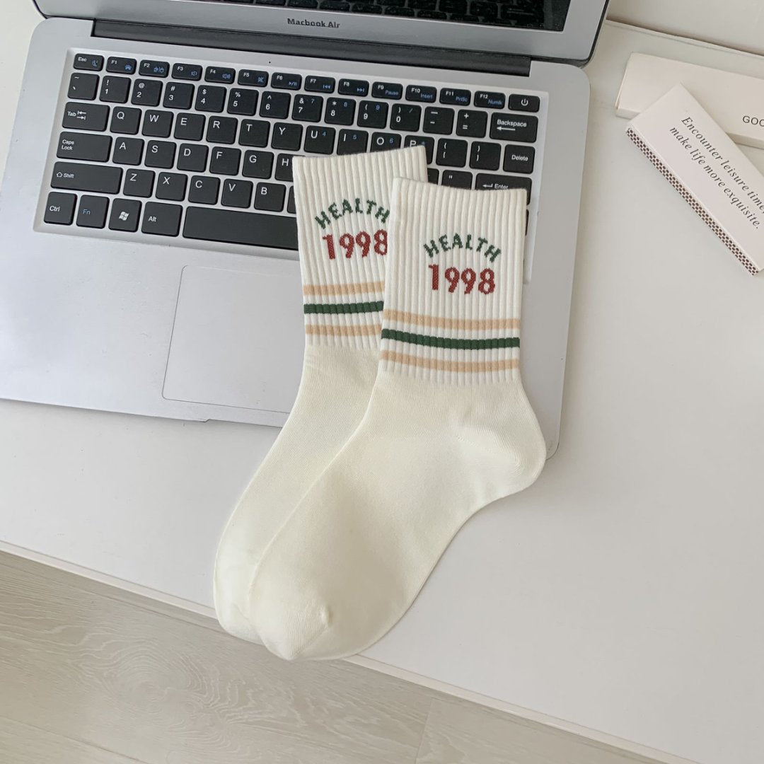 Rufia - College Style Stripe Crew Socks