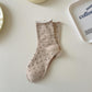 Rufia - Japanese Polka Dot Mid-Calf Socks
