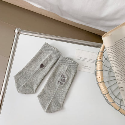 Rufia - Everyday Solid Rib Knit Crew Socks