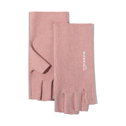 Gloving Spring Half Palm Gloves glove shape