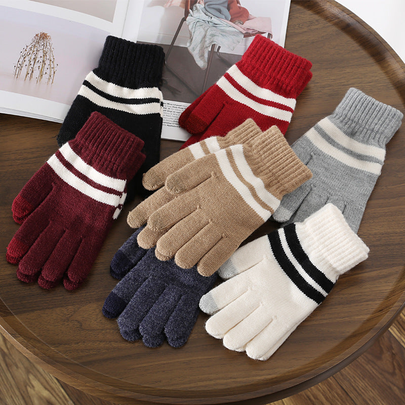 Gloving - Contrast Stripe Extended Cuff Gloves