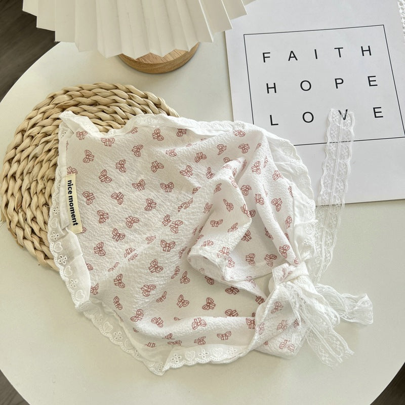 Farmhouse Romantic Floral Headscarf