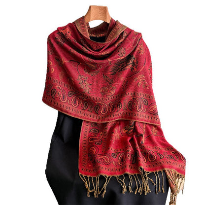 Scarvii - Bird, Botanical and Paisley Fringe Scarf