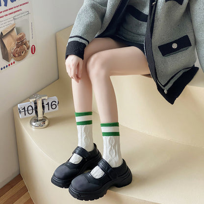 阿程家批发兔绒袜子女高筒中筒袜保暖月子袜秋冬款堆堆袜塑形保暖
