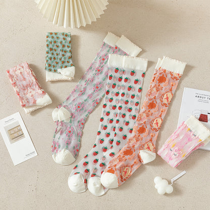 Rufia - Adorable Patterned Summer Stockings