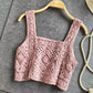 Crosa - Handmade Vintage Crochet Design Camisole - A Perfect Summer Top Tank