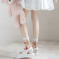 Rufia - Adorable Embroidered Sheer Socks