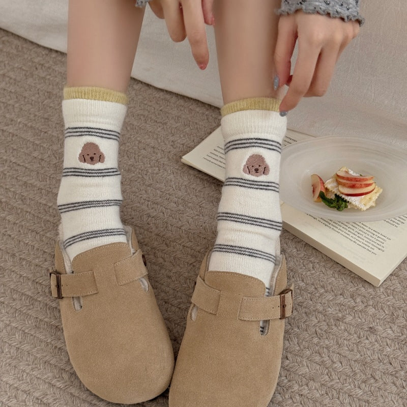 Rufia - Women's Winter Ribbed Cuff Socks