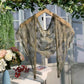 Scravii - Embroidered Lace Small Shawl Scarf