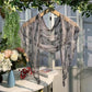 Scravii - Embroidered Lace Small Shawl Scarf