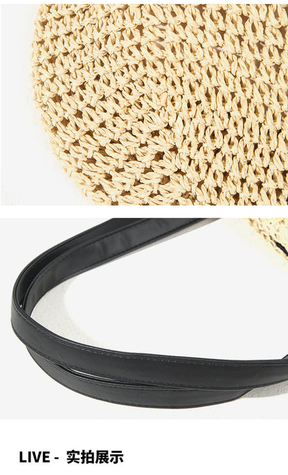 Cosbai - Large Capacity Vintage Straw Woven Bag