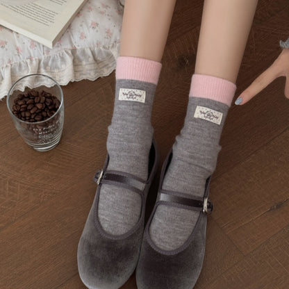Rufia - Women's Winter Ribbed Cuff Socks