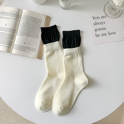 Rufia - Color Block Contrast Double Edge Socks