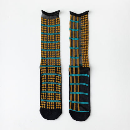 Rufia - Mixed Pattern Sheer Socks