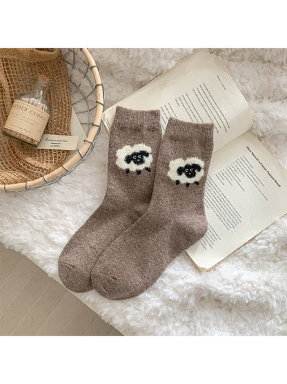 Rufia - Cozy Cute Lambs Women's Socks