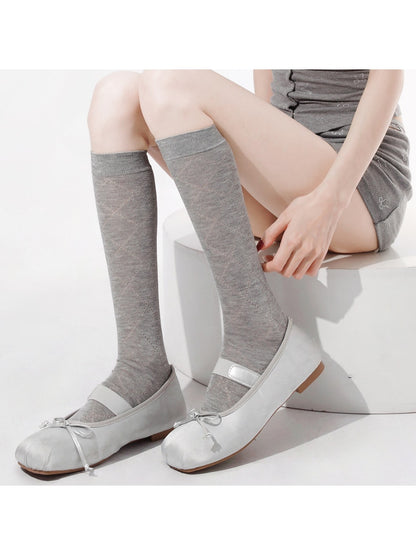 Rufia - Retro Argyle Pattern Fashion Socks