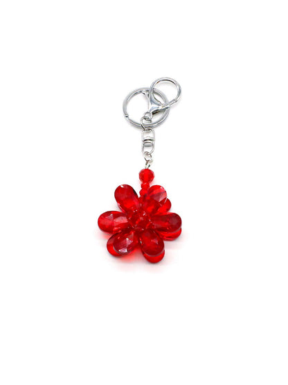 Koco Crystal Bloom Keychain Charm showing floral motif