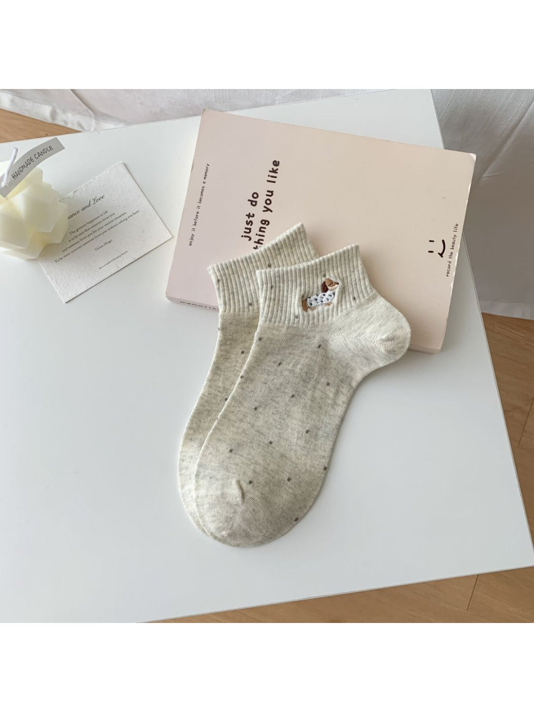 Rufia - Cute Puppy Dot Ankle Socks product image 6