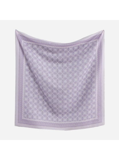 Scarvii - Vintage Border Print Square Scarf
