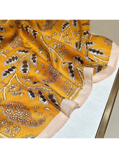 Scarvii - Elegant Plant Patterns Lightweight Wrap Scarf