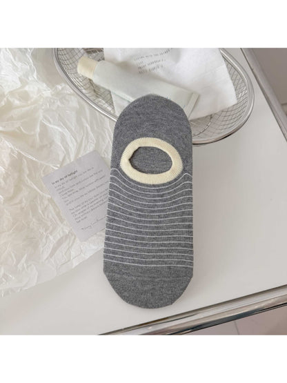 Rufia - Classic Decorative Striped Low Ankle Socks