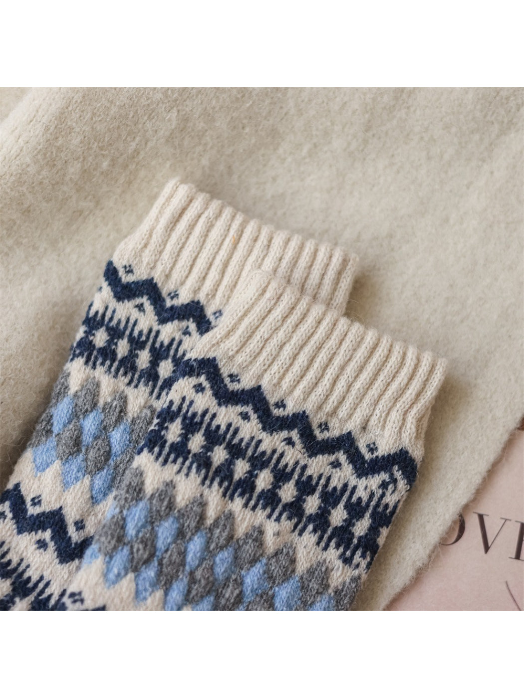 Rufia - Winter Heritage Knit Crew Socks