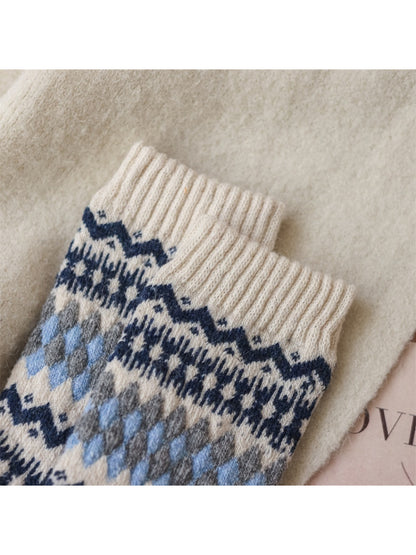 Rufia - Winter Heritage Knit Crew Socks