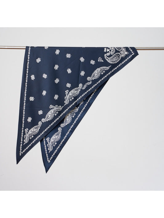 Scarvii - Elegant Printed Border Triangle Bandana