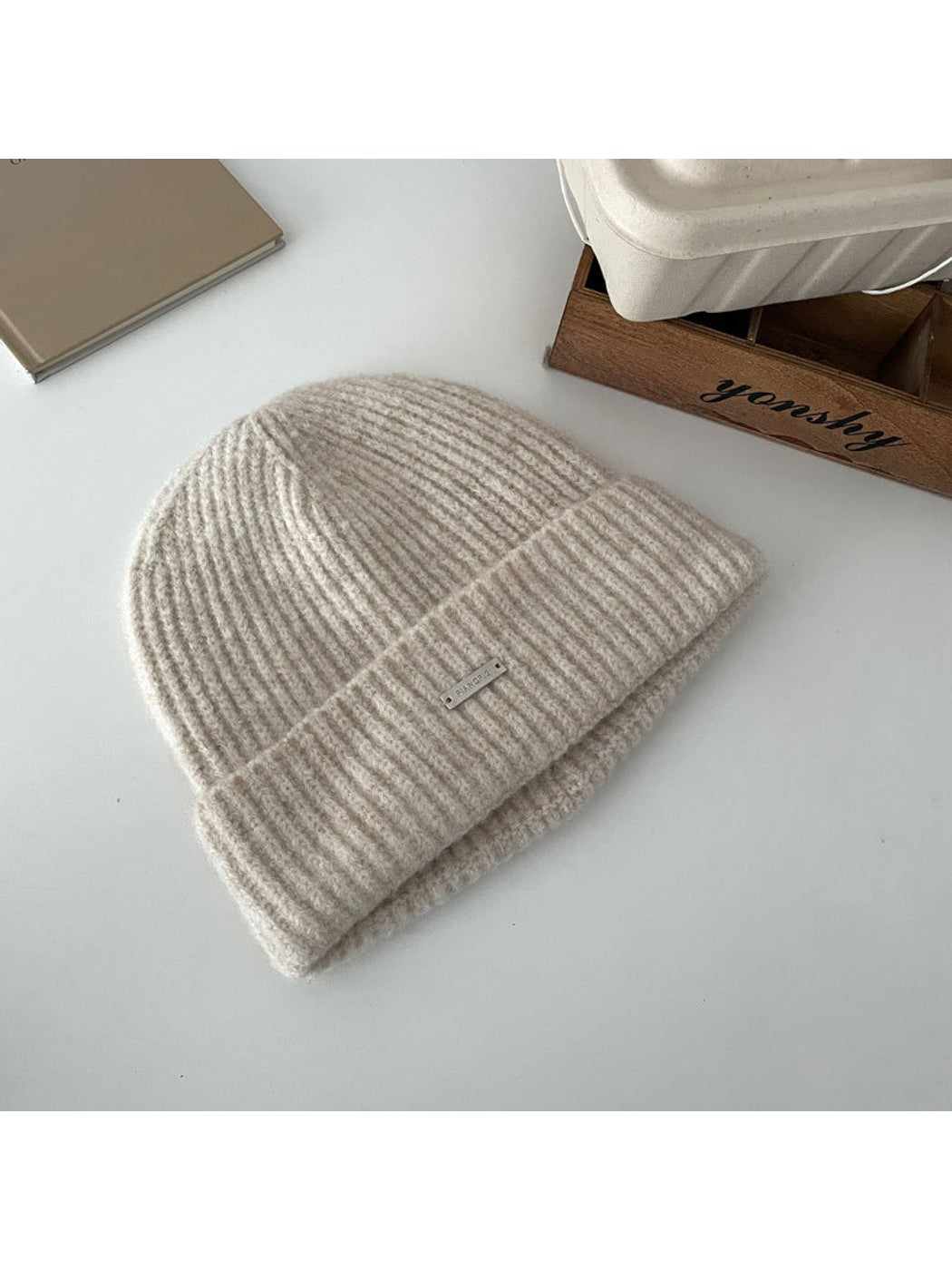 Haila - Clean Ribbed Round Crown Winter Beanie
